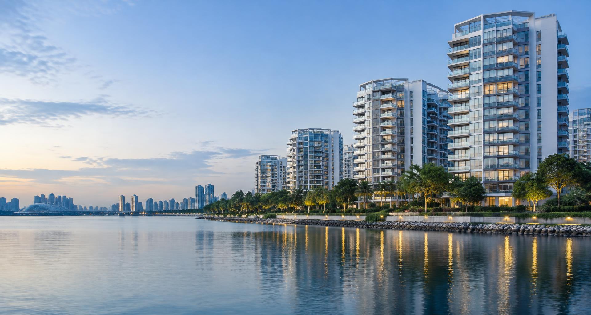Contemporary waterfront residences in Singapore